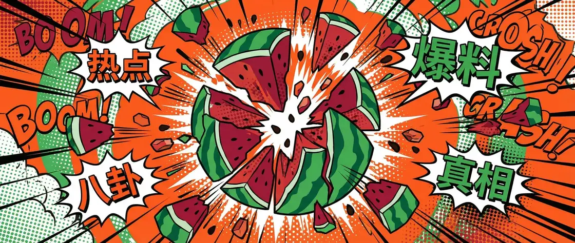 暗网 今日头瓜爆炸漫画横幅